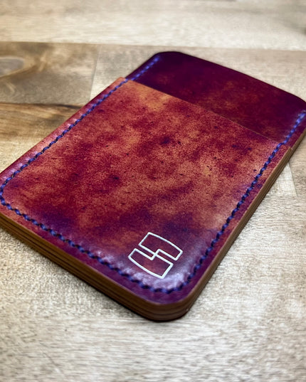 3 slot shell cordovan card holder