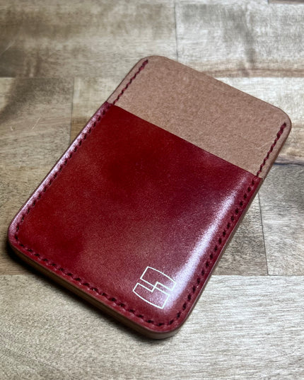 3 slot museum shell cordovan card holder