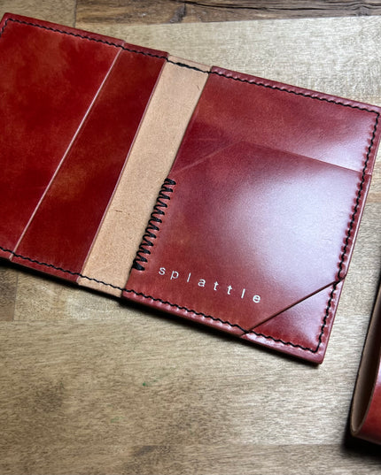 4 slot shell cordovan card holder