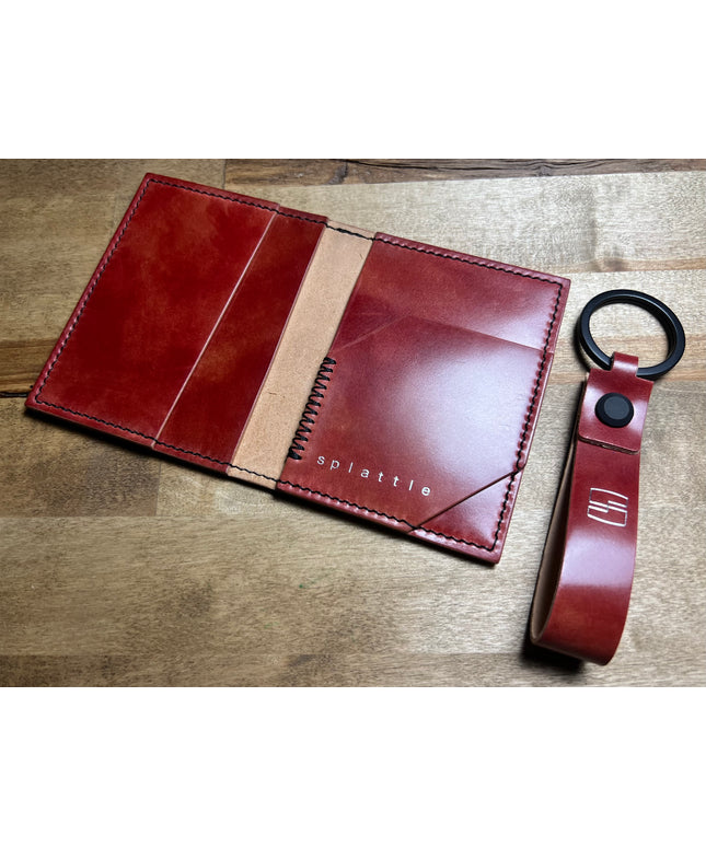 4 slot shell cordovan card holder