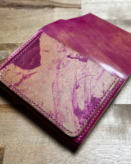 2 slot shell cordovan card/cash holder